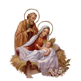 🎅 Jesus 降誕, マリア, ヨセフ, イエス, クリスマス, 宗教, キリスト教 telegram sticker