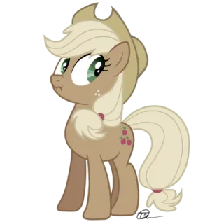 😗 Applejack My Little Pony Poney, Dessin animé, Applejack, Amitié, Équestre, Pomme telegram sticker