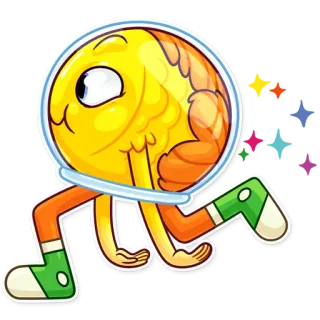 Gold Fish telegram stickers