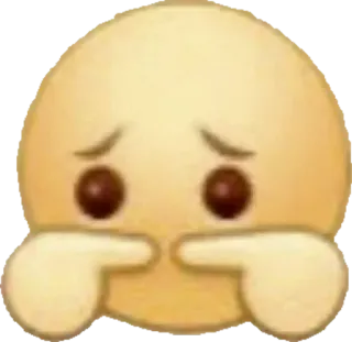 👉 Emoji, tímido, nervoso, fofo, expressão, corando, escondido whatsapp sticker