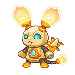 💣 робот, животное, лампочка, мультфильм, милый, иллюстрация telegram sticker