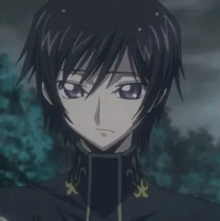 🥀 Lelouch Lamperouge Code Geass 애니메이션, 를르슈, 코드기아스, 캐릭터 telegram sticker