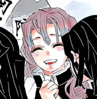 🌸 Mitsuri Kanroji Demon Slayer アニメ, 鬼滅の刃, 甘露寺蜜璃, 漫画, キャラクター telegram sticker