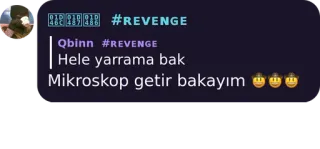 🤔 Hele yarrama bak
Mikroskop getir bakayım vingança, engraçado, ofensivo, turco telegram sticker