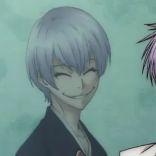 🐍 Gin Ichimaru Bleach Anime, Bleach, Gin Ichimaru, Charakter telegram sticker