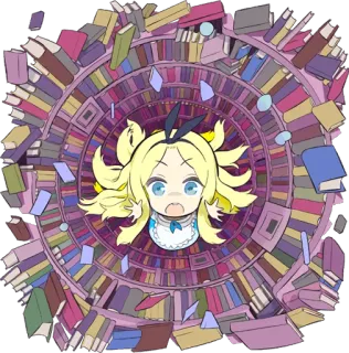 Official Sticker of okama's Alice Series :: @line_stickers telegram stickers