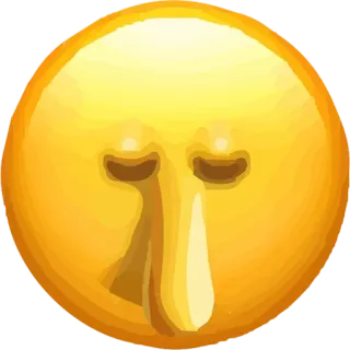 🤥 emoji, gesicht, traurig, niedergeschlagen, gelb, ausdruck whatsapp sticker