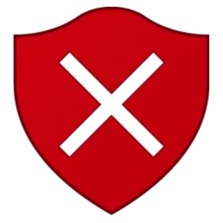 💾 Escudo, Rojo, Cruz, Error, Prohibido telegram sticker