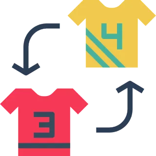 😏 Sport, Trikot, Tausch, Transfer, Kleidung, Pfeil whatsapp sticker