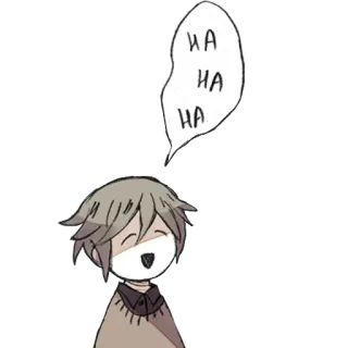 😂 HA HA HA tertawa, kartun, senang, komik whatsapp sticker