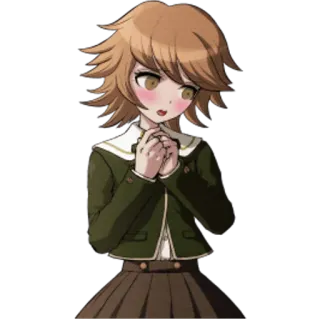 😳 Chihiro Fujisaki Danganronpa Anime, Personaggio, Chihiro Fujisaki, Danganronpa telegram sticker