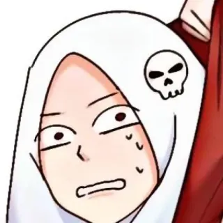 🌺 Anime, Manga, Personaggio, Teschio, Felpa con cappuccio, Espressione, Divertente whatsapp sticker