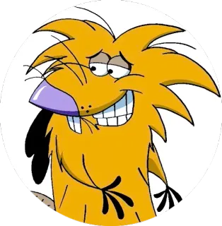 ⚪️ Daggett Doofus Beaver The Angry Beavers cartoon, nickelodeon, beaver, angry beavers, 90s cartoon telegram sticker