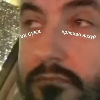 🌟 эх сука красиво нахуй meme, russian, offensive, swear words telegram sticker