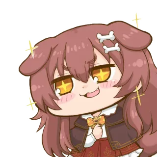 🤩 Inugami Korone anime, cane, vtuber, korone, inugami korone, carino whatsapp sticker