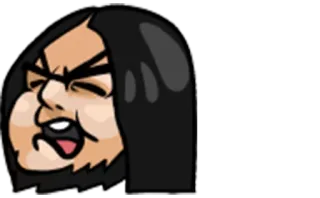 👽 Cartoon, Gesicht, Wütend, Ausdruck telegram sticker