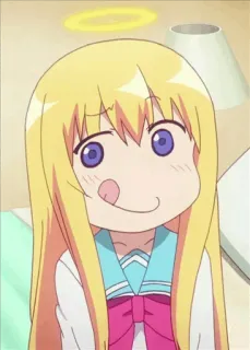 😋 Gabriel White Tenma Gabriel DropOut anime, girl, angel, blonde, cute, funny telegram sticker