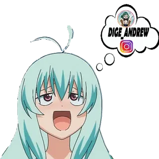 💭 DIGE_ANDREW anime, instagram, sticker, username telegram sticker