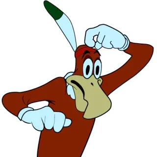 🤔 cartoon, native american, bird, feather, confused, thinking telegram sticker