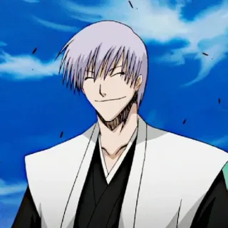 🐍 Gin Ichimaru Bleach Anime, Charakter, Gin Ichimaru, Bleach, lächelnd telegram sticker