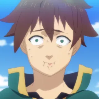 🛡 Kazuma Konosuba 动漫, 搞笑, 和真, 为美好的世界献上祝福！, 滑稽 telegram sticker