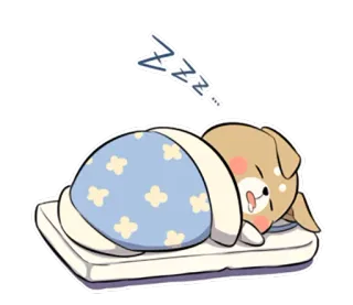 💤 ZZZZ собака, сон, милый, мультфильм, животное, спящий, zzz telegram sticker