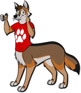 👍 Fellwesen, Anthropomorph, Cartoon, Hund, Tier, Figur telegram sticker