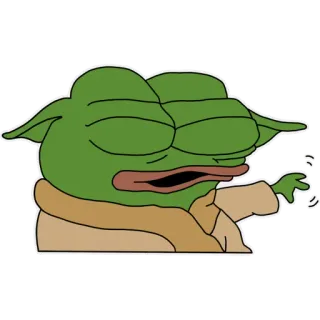 🐸 Pepe the Frog Pepe de kikker, Meme, Internetmeme, Kikker, Cartoon telegram sticker