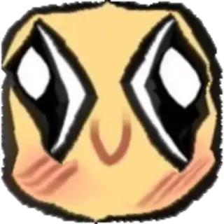 🤪 lucu, kawaii, anime, kartun, mata, wajah whatsapp sticker