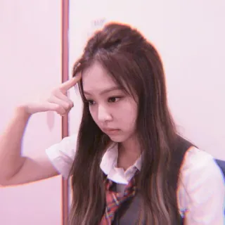 🍼 phụ nữ, suy nghĩ, chân dung, tóc nâu, cử chỉ telegram sticker