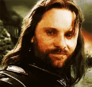 ✊ Aragorn Lord of the Rings aragorn, il signore degli anelli, viggo mortensen, fantasy, personaggio telegram sticker