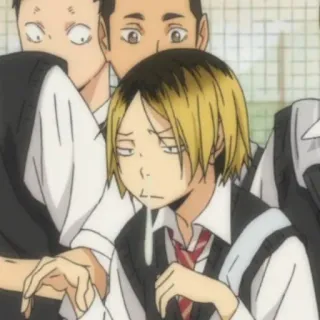 🏐 Kozume Kenma Haikyuu!! animé, Kenma, Haikyuu, fatigué, volley-ball telegram sticker