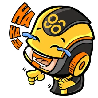 😂 HA HA HA lachen, fröhlich, Cartoon, Emoji, Figur, lustig telegram sticker