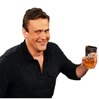🍺 uomo, bere, salute, birra, bicchiere, sorriso telegram sticker