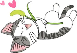 ☺️ Chi Chi's Sweet Home 고양이, 애니메이션, 귀여운, 치즈 스위트 홈, 새끼 고양이, 애완 동물 telegram sticker