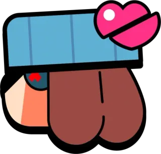 💘 cartoon, digital art, character sticker, gaming, brawl stars, funny telegram sticker