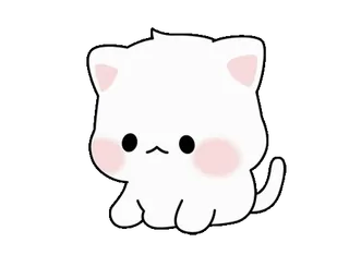 ❤️ mèo, dễ thương, kawaii, động vật, nhãn dán whatsapp sticker