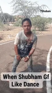 🕺 Shubham When Shubham Gf Like Dance dança, namorada, engraçado, meme, humor whatsapp sticker