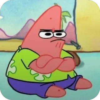 🫥 Patrick Star SpongeBob SquarePants telegram sticker