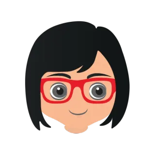 😀 Tina Belcher Bob's Burgers ティナ・ベルチャー, ボブズ・バーガーズ, アニメ, アニメーション, メガネ, ティーン telegram sticker