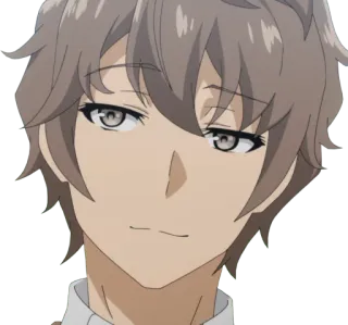 😏 Sakuta Azusagawa Rascal Does Not Dream of Bunny Girl Senpai Anime, überheblich, Charakter, Manga, Sakuta telegram sticker