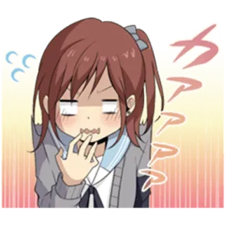 😳 か Anime, Mädchen, geschockt, Überraschung, verlegen, Cartoon, Manga telegram sticker
