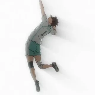 🦅 siatkówka, anime, sport, sportowiec telegram sticker