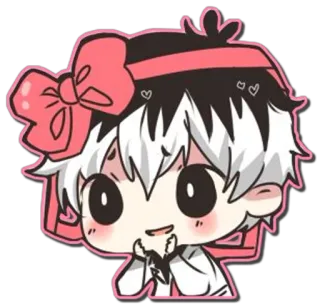 😍 Chibi, Cuqui, Personaje, Anime, Manga, Kawaii telegram sticker