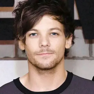 😐 Louis Tomlinson Louis Tomlinson, chanteur, One Direction, célébrité, portrait, pop star telegram sticker