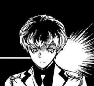 ☕ Manga, Anime, Ritratto, Bianco e nero, Personaggio telegram sticker