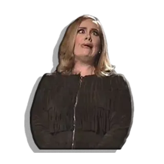 😳 Adele cantor, meme, engraçado, mulher, artista telegram sticker