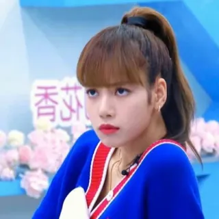 😡 Lisa 香芬 Lisa, K-pop, Blackpink, Idool, Zangeres, Danseres, Bekende telegram sticker