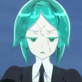 😧 Phosphophyllite Houseki no Kuni anime, character, gem, phosphophyllite, houseki no kuni telegram sticker