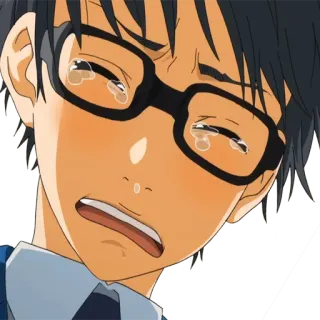 😭 anime, crying, sad, emotional telegram sticker